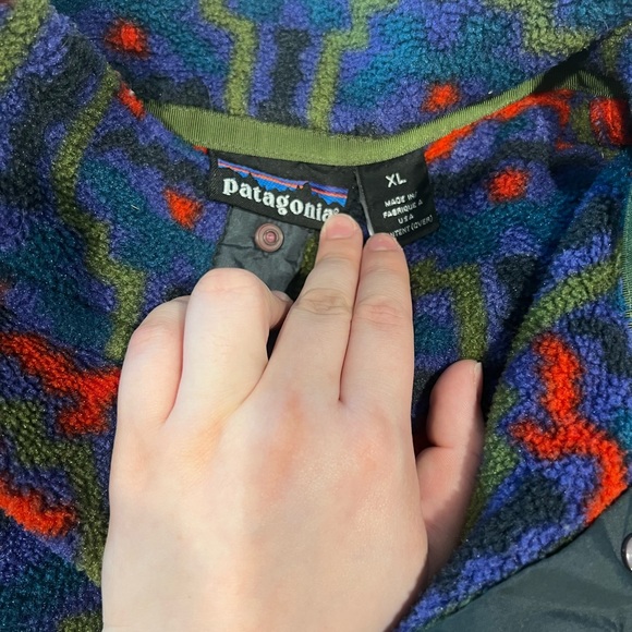 Rare Vintage 1994 Patagonia Aztec Snap-T Synchilla Men’s XL - Picture 3 of 4